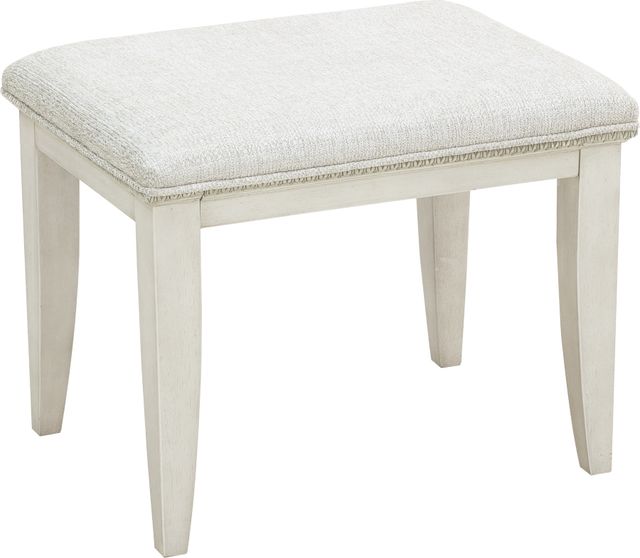 Pulaski™ Camila White Vanity Stool-0