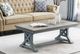 Cottage Creek Furniture Bar Harbor Natural Cocktail Table with Blue Base-2