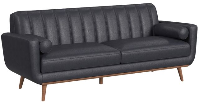 Elements International Horizon Pebble Navy Sofa-0