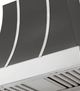 AGA Cascade 36" Slate Wall Mounted Range Hood  with Polished Chrome Trim-1