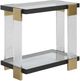 Uttermost® Bendena Glass Top Side Table with Brass Base-0