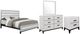 Global Furniture USA Kate 4-Piece White King Panel Bedroom Set-0