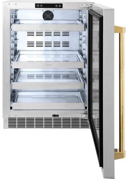 ZLINE Autograph Edition 5.2 Cu. Ft. Stainless Steel Freestanding Beverage Center-1