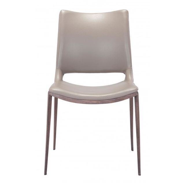 Zuo® Modern Ace Gray/Walnut Dining Chair-1