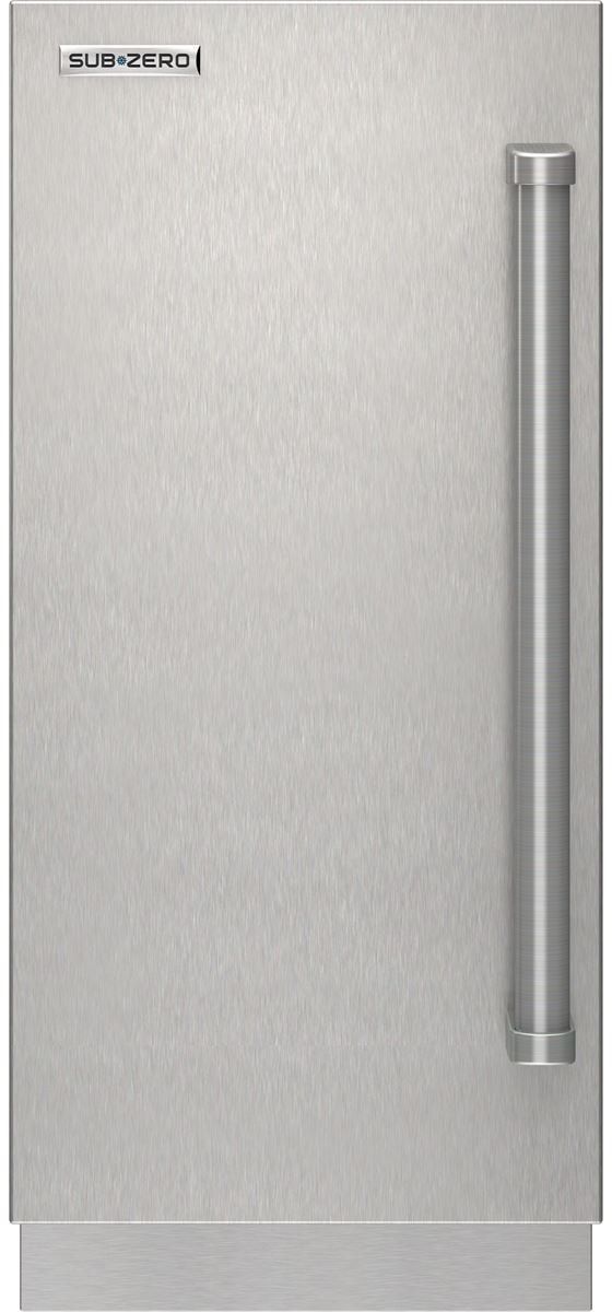 Sub-Zero® 15" Stainless Steel Left Hinge Undercounter Refrigerator Door Panel Kit with Pro Handle-0