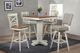 ECI Furniture Choices Brown Pub Table with Antique White Base-0