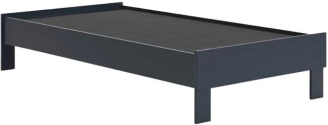 Signature Design by Ashley® Simmenfort Matte Navy Blue Twin Platform Bed-1