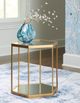 Signature Design by Ashley® Veerwick Glass Top Cocktail Table with Gold Base-3
