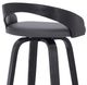 Armen Living Sonia Gray 26" Swivel Counter Stool-3
