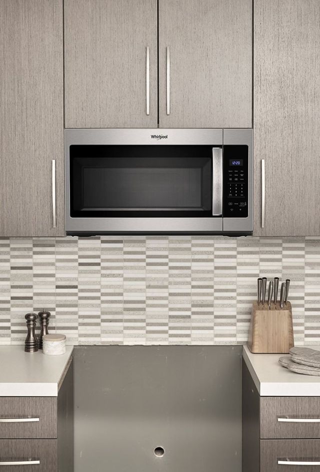 Whirlpool® 1.7 Cu. Ft. Stainless Steel Over the Range Microwave-8