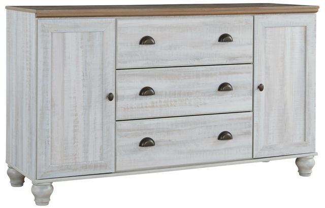 Signature Design by Ashley® Haven Bay 2-Piece Two-Tone Queen Panel Bed Set-2