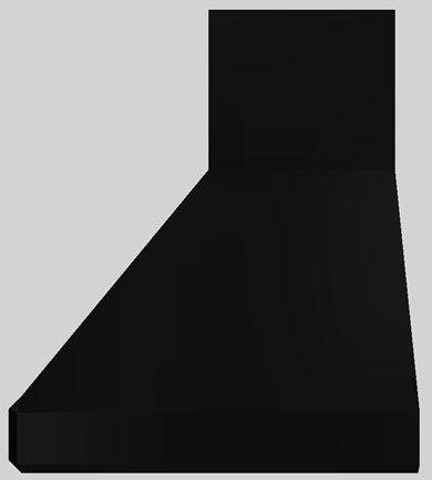 Vent-A-Hood® 54" Black Wall Hood-1