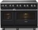 Viking® 5 Series 48" Onyx Pro Style Induction Range with Polished Chrome Trim-4