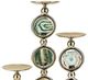 A & B Home NK Baron Blue/Gold Pillar Holders-1