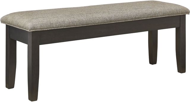 Signature Design by Ashley® Ambenrock Light Brown/Black Upholstered Storage Bench-0