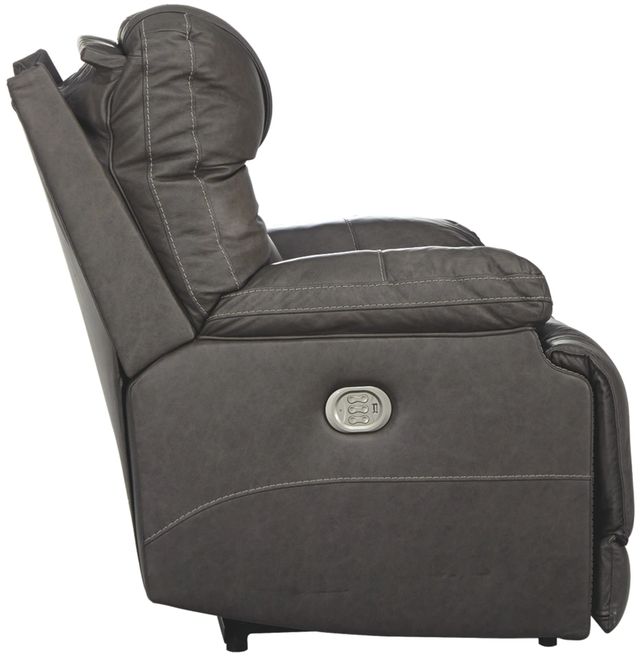 Signature Design by Ashley® Wurstrow Smoke Power Recliner with Adjustable Headrest-1