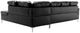 Homelegance® Barrington 2-Piece Black Right-Arm Facing Sectional and Chaise-4
