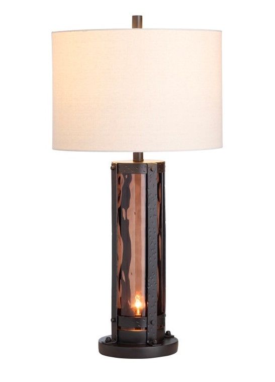 Crestview Collection Shiloh 2-Piece Brown Table Lamp Set-3