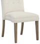 Fairfield® Customizable Entree Dining Pull Tall Back Armless Stack Chair with Mica Legs and Buttons-2