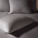 Olliix by N Natori 3 Piece Grey King Hanae Cotton Blend Yarn Dyed Duvet Cover Set-4