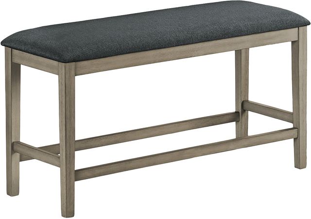 Monarch Specialties Inc. Grey 46" Rectangular Upholstered Dining Bench-0