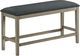 Monarch Specialties Inc. Grey 46" Rectangular Upholstered Dining Bench-0