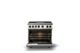 Viking® 7 Series 36" Pure White Pro Style Dual Fuel Range with Griddle-1