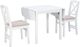 Linon Torino 3-Piece White Drop Leaf Dining Table Set-0