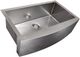 ZLINE Vail 33" Stainless Steel Farmhouse Apron Mount Single Bowl Kitchen Sink with Bottom Grid-0