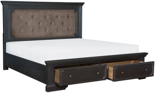 Homelegance® Bolingbrook Brown/Charcoal California King Platform Storage Bed-3