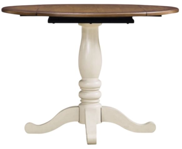 Signature Design by Ashley® Mellintine Brown Dining Table with Antique White Base-2