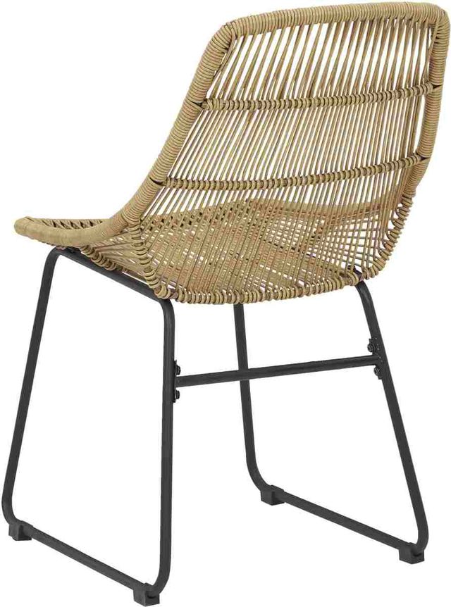 Signature Design by Ashley® Coral Sand 3-Piece Light Brown/Black Outdoor Conversation Set-2