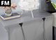 Furniture of America® Castlile Gray 3-Drawer Nightstand-3
