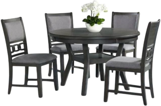 Elements International Amherst 5-Piece Gray Dining Set-0