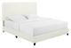 Legends Home Bridger White King Upholstered Panel Bed-0