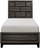 Mazin Furniture Davi Gray Twin Panel Bed-1