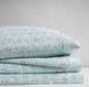 Olliix by Intelligent Design Cozy Soft Aqua Llama Face Twin XL Cotton Novelty Print Flannel Sheet Set-1