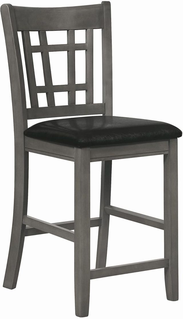 Coaster® Lavon 5-Piece Medium Grey Counter Height Dining Table Set-1