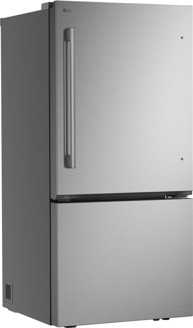 LG 33" 25.5 Cu. Ft. PrintProof™ Stainless Steel Bottom Freezer Refrigerator-2
