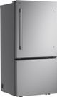LG 33" 25.5 Cu. Ft. PrintProof™ Stainless Steel Bottom Freezer Refrigerator-2