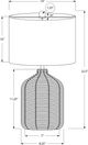 Monarch Specialties Inc. Brown Rattan Table Lamp-1