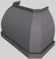 Vent-A-Hood® Designer Series 48" Gunsmoke Wall Mounted Range Hood-5