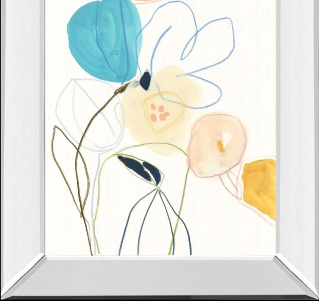 Classy Art Contour Garden III by June Erica Vess Mirror Framed Wall Art-1