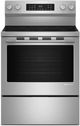 KitchenAid® 30'' PrintShield™ Stainless Steel Smart Freestanding Electric Range with Convection Cooking Modes-0