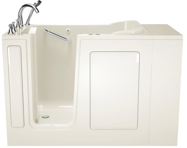 American Standard Gelcoat Value Series Linen 28" x 48" Walk-In Bathtub with Combination Air Spa and Whirlpool Systems - Left-Hand Door and Drain-0