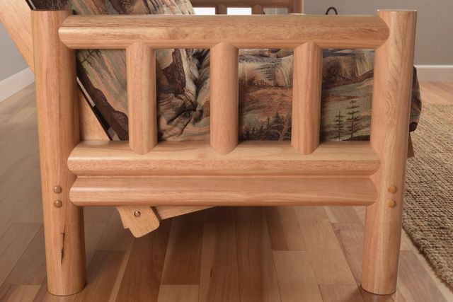 Kodiak Furniture Lodge Marmont Thunder/Natural Full Storage Futon with Mattress-2