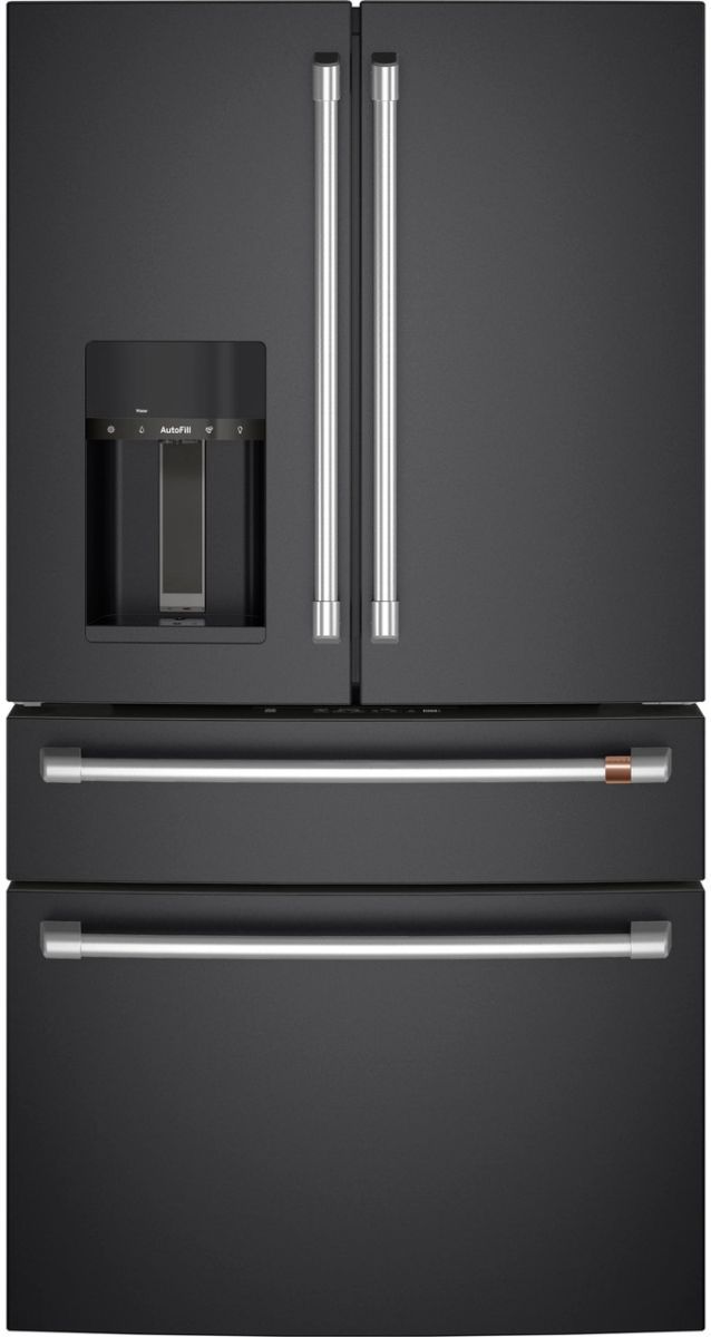 Café™ 36" 22.3 Cu. Ft. Matte Black Counter Depth French Door Refrigerator-1