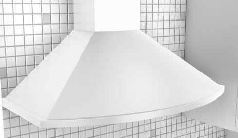 Zephyr Essentials Europa Savona 36" White Wall Hood-0