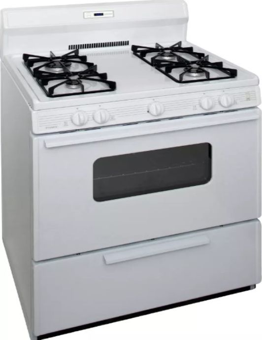 Premier 30" White Freestanding Gas Range with 4 Sealed Burners-0