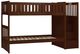 Homelegance® Rowe Dark Cherry Twin/Twin Step Bunk Bed-2